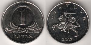 1 Litas Lituania (1991 - ) Níquel/Cobre 