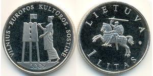 1 Litas Lituania (1991 - ) Níquel/Cobre 