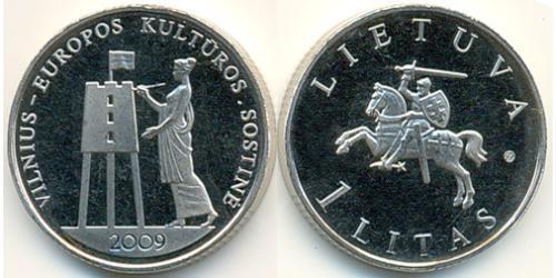 1 Litas Lituania (1991 - ) Níquel/Cobre 
