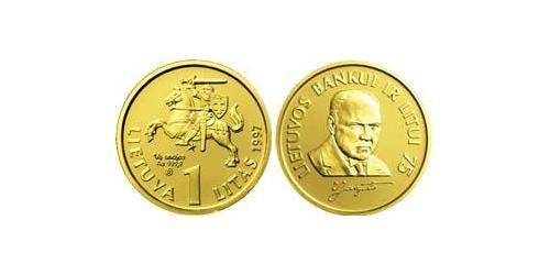 1 Litas Lituania (1991 - ) Oro 