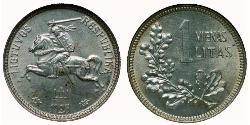 1 Litas Lituania (1991 - ) Plata 