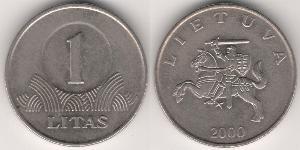 1 Litas Lituania (1991 - ) Rame/Nichel 