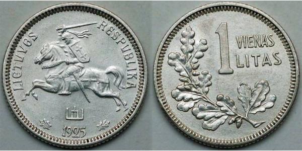 1 Litas Litauen (1991 - ) Silber 