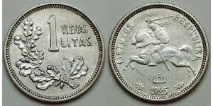 1 Litas Lithuania (1991 - ) Silver 