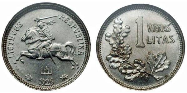 1 Litas Lithuania (1991 - ) Silver 