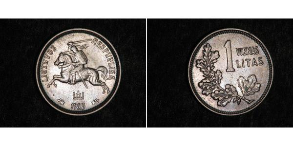 1 Litas Lithuania (1991 - ) Silver 