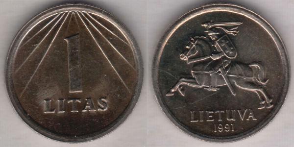 1 Litas 立陶宛  