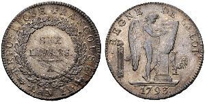 1 Livre Primera República Francesa  (1792-1804) Plata 