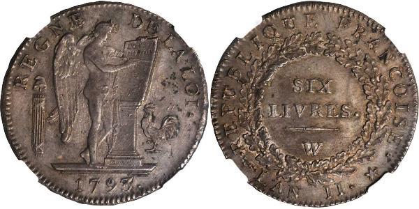 1 Livre 法兰西第一共和国 (1792 - 1804) 銀 