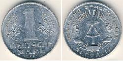 1 Mark República Democrática Alemana (1949-1990) Aluminio 