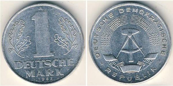 1 Mark German Democratic Republic (1949-1990) Aluminium 