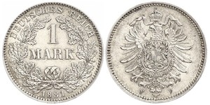 1 Mark Empire allemand (1871-1918) Argent 