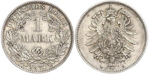 1 Mark Empire allemand (1871-1918) Argent 