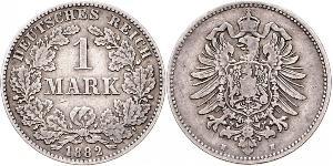 1 Mark Empire allemand (1871-1918) Argent 