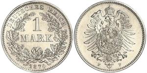 1 Mark Empire allemand (1871-1918) Argent 