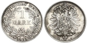 1 Mark Empire allemand (1871-1918) Argent 