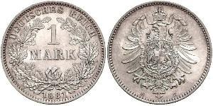 1 Mark Empire allemand (1871-1918) Argent 