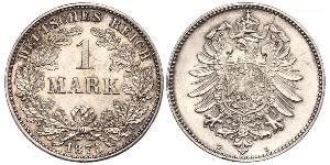 1 Mark Empire allemand (1871-1918) Argent 