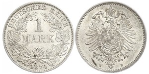 1 Mark Empire allemand (1871-1918) Argent 