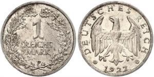 1 Mark République de Weimar (1918-1933) Argent 