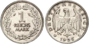 1 Mark République de Weimar (1918-1933) Argent 