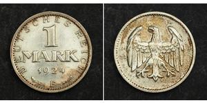 1 Mark République de Weimar (1918-1933) Argent 