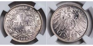 1 Mark Impero tedesco (1871-1918) Argento Wilhelm II, German Emperor (1859-1941)