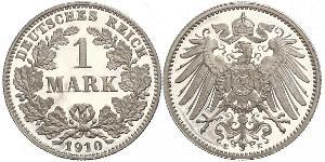 1 Mark Impero tedesco (1871-1918) Argento Wilhelm II, German Emperor (1859-1941)