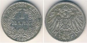 1 Mark Impero tedesco (1871-1918) Argento Wilhelm II, German Emperor (1859-1941)