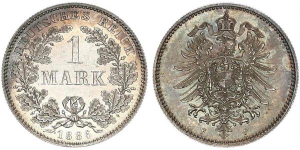 1 Mark Impero tedesco (1871-1918) Argento 