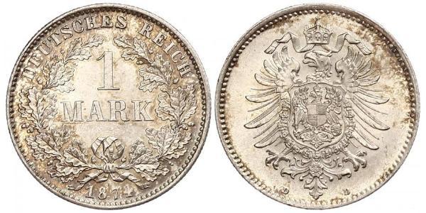 1 Mark Impero tedesco (1871-1918) Argento 