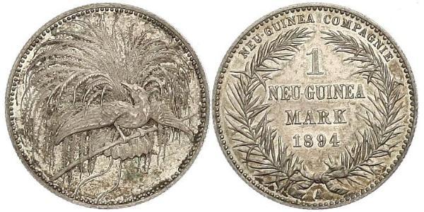 1 Mark Nuova Guinea Argento 