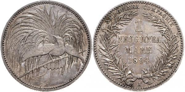 1 Mark Nuova Guinea Argento 