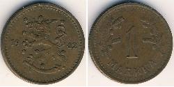 1 Mark Finlande (1917 - ) Bronze 