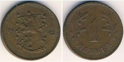 1 Mark Finlande (1917 - ) Bronze 
