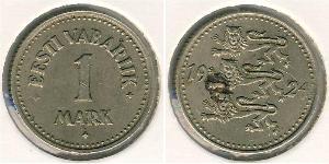1 Mark Estonia (1991 - ) Bronzo/Nichel 
