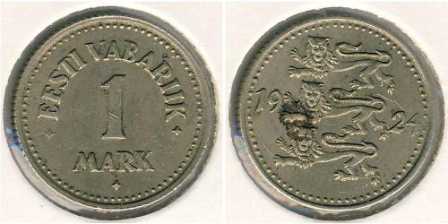 1 Mark Estonia (1991 - ) Bronzo/Nichel 