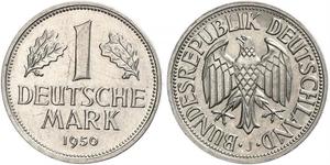 1 Mark West Germany (1949-1990) Copper/Nickel 