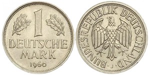 1 Mark West Germany (1949-1990) Copper/Nickel 