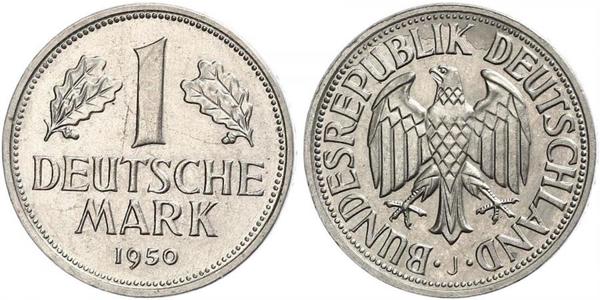 1 Mark West Germany (1949-1990) Copper/Nickel 