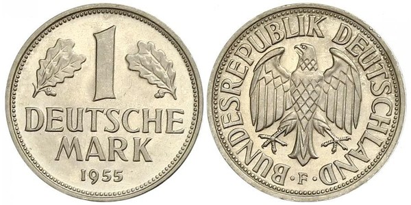 1 Mark West Germany (1949-1990) Copper/Nickel 