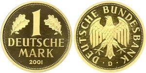 1 Mark Federal Republic of Germany (1990 - ) Gold 