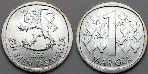 1 Mark Finnland (1917 - ) Kupfer/Nickel 