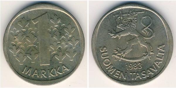 1 Mark Finnland (1917 - ) Kupfer/Nickel 