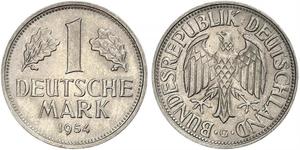 1 Mark Geschichte der Bundesrepublik Deutschland (1949-1990) Kupfer/Nickel 