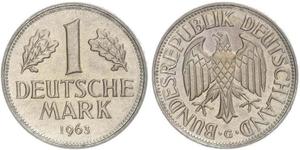 1 Mark Geschichte der Bundesrepublik Deutschland (1949-1990) Kupfer/Nickel 