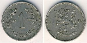 1 Mark Finland (1917 - ) Nickel 