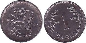 1 Mark Finnland (1917 - ) Nickel 