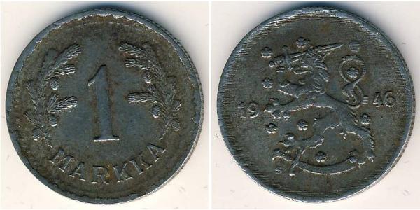 1 Mark Finlandia (1917 - ) Níquel 