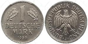 1 Mark Alemania Occidental (1949-1990) Níquel/Cobre 